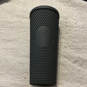 NWOT Starbucks Black Matte Studded Tumbler Cup. No Straw